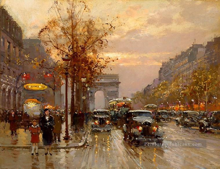 yxj044fD impressionnisme Parisien scènes Peintures à l'huile